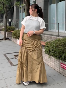 田口七海さん（レディース・151cm）の春コーディネート