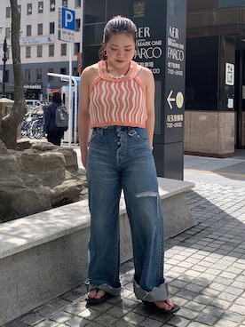 田口七海さん（レディース・151cm）の春コーディネート