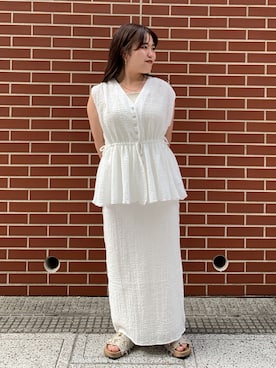 田口七海さん（レディース・151cm）の夏コーディネート