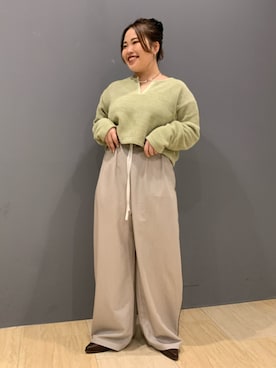 田口七海さん（レディース・151cm）の冬コーディネート