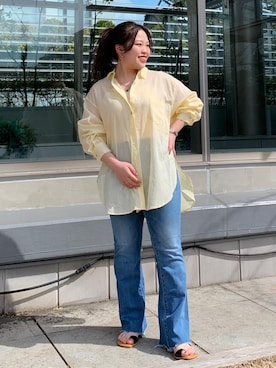 田口七海さん（レディース・151cm）の春コーディネート