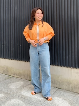 田口七海さん(レディース・151cm)の春コーディネート