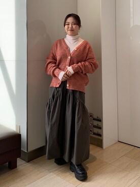 田口七海さん(レディース・151cm)の冬コーディネート