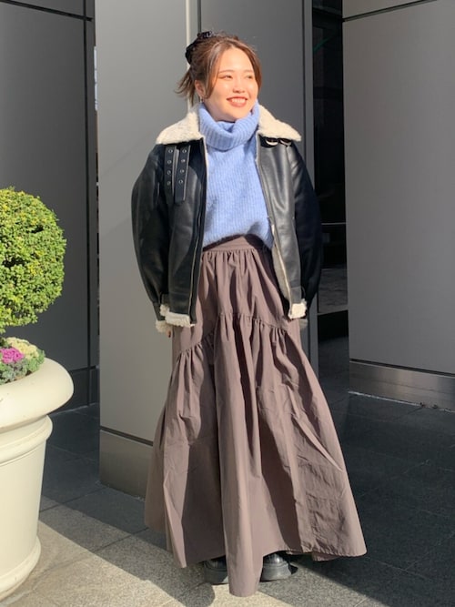 ギャザーデザインスカート