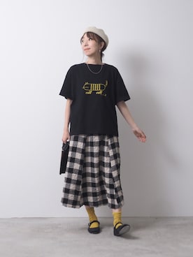 「eb.a.gos（エバゴス）のアイテム」を使った、narufactoryさん（レディース・164cm）の夏コーディネート