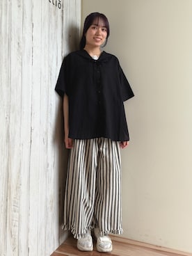「Samansa Mos2（サマンサ モスモス）のアイテム」を使った、87さん（骨格ウェーブ・レディース・155cm）の夏コーディネート