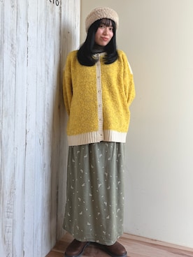「刺繍」｜「アイテム（ブーツ）」を使った、87さん（レディース・155cm）の冬コーディネート