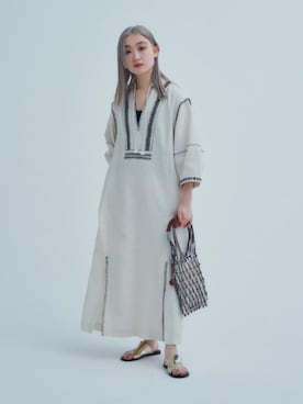 MOMOKA YANAGIYAさん（レディース・158cm）の春コーディネート