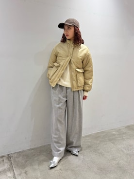 MOMOKA YANAGIYAさん（レディース・158cm）の冬コーディネート