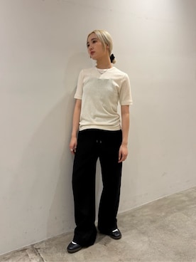 「アイテム（ヘアゴム）」を使った、MOMOKA YANAGIYAさん（レディース・158cm）の夏コーディネート