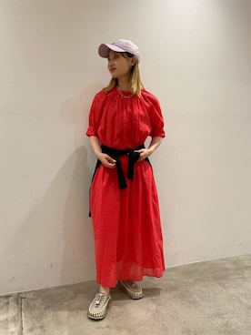 MOMOKA YANAGIYAさん（レディース・158cm）の春コーディネート