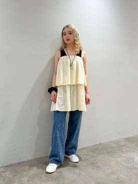 MOMOKA YANAGIYAさん（レディース・158cm）の夏コーディネート