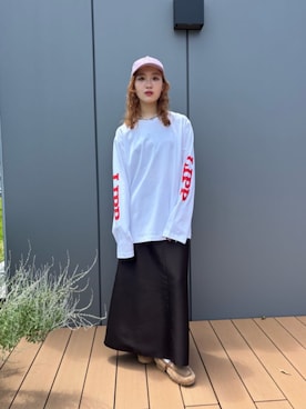 「BEAUTY&YOUTH UNITED ARROWS（ビューティーアンドユースユナイテッドアローズ）のアイテム（スカート）」を使った、MOMOKA YANAGIYAさん（レディース・158cm）の秋コーディネート