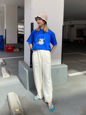 MOMOKA YANAGIYAさん（レディース・158cm）の春コーディネート