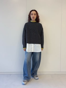 MOMOKA YANAGIYAさん（レディース・158cm）の冬コーディネート