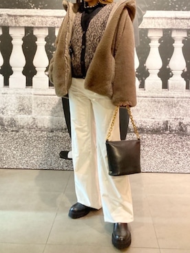 「アイテム（アナログ腕時計）」を使った、Rさん（レディース・157cm）の秋コーディネート