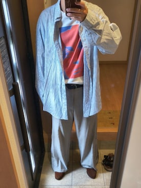 「FRUIT OF THE LOOM（フルーツオブザルーム）のアイテム」を使った、shou1129exさん（メンズ・165cm）の秋コーディネート