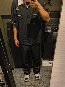 「STRIKE WITH PERFECTのアイテム（シャツ/ブラウス、ブラック系）」を使った、shou1129exさん（メンズ・165cm）の夏コーディネート