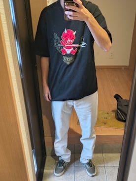 「FRUIT OF THE LOOM（フルーツオブザルーム）のアイテム」を使った、shou1129exさん（メンズ・165cm）の秋コーディネート