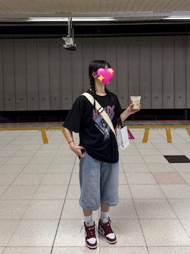 「ハーフパンツ」｜ゆづきさん（レディース・159cm）の夏コーディネート