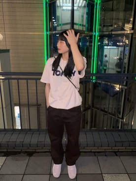 「TOMMY（トミー）のアイテム」を使った、ゆづきさん（レディース・159cm）の夏コーディネート
