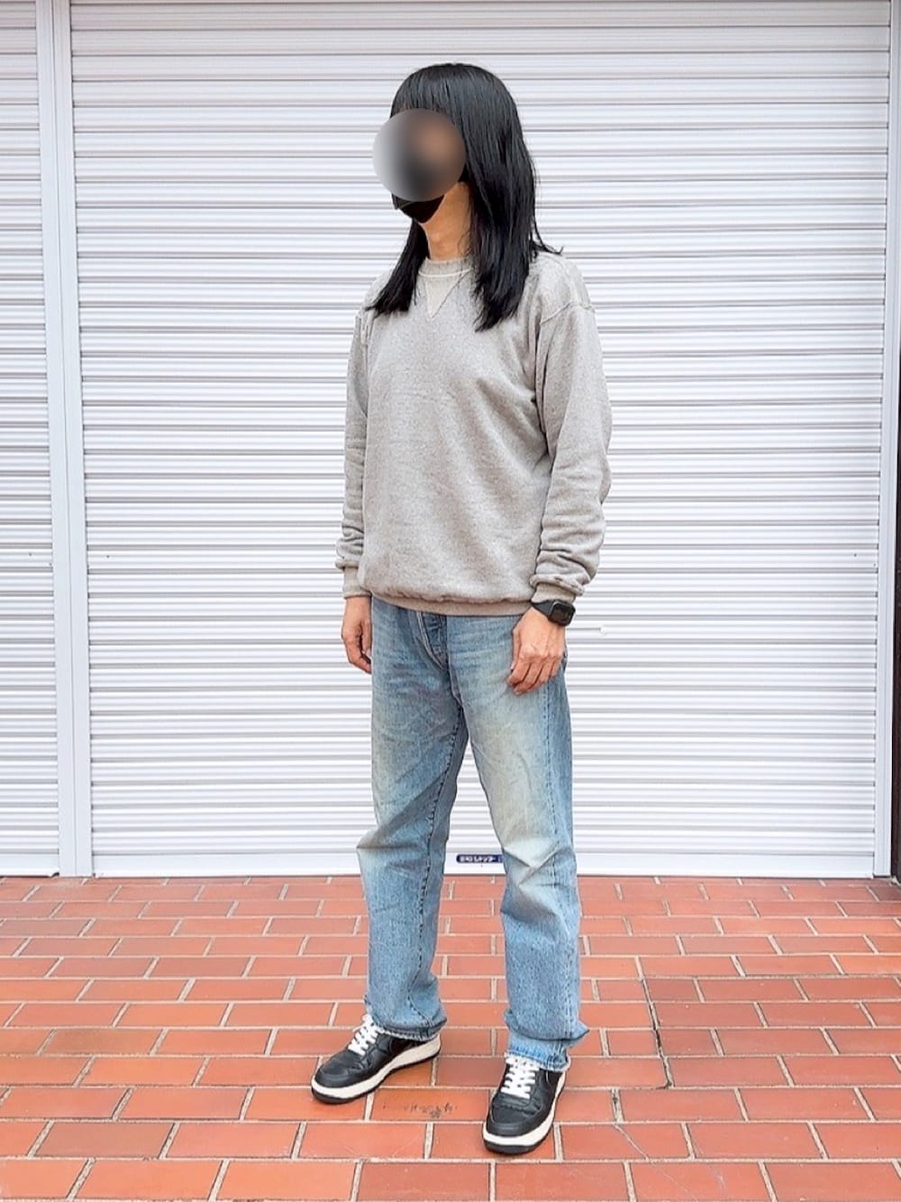 「アメカジ、アメカジコーデ、スウェット、ウェアハウス、WAREHOUSE、リーバイス、リーバイス501、levi’s、80s、80年代、エアフォースワン、50代ファッション、50代コーデ、50代カジュアル、春コーデ」｜「WAREHOUSEのアイテム（スウェット、グレー系）」を使った、PiPiCOLO_MGRさん（メンズ・178cm）の春コーディネートの1枚目の写真