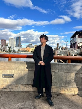 「A.P.C.（アーペーセー）のアイテム（トップス）」を使った、Andyさん（メンズ・173cm）の春コーディネート