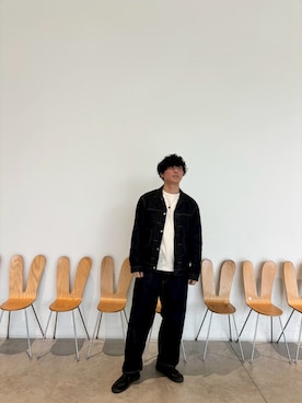 「A.P.C.（アーペーセー）のアイテム」を使った、Andyさん（メンズ・173cm）の夏コーディネート
