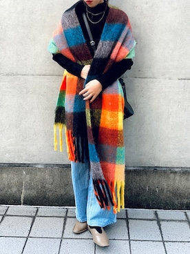「マフラーコーデ」｜「アイテム（パンプス）」を使った、tam722さん（レディース・161cm）の秋コーディネート