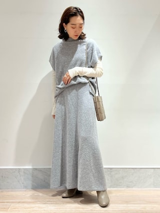 ギャルリーヴィー ニット ベスト ライトブークレーハイネックプルオーバー 1a GALERIE VIE - ギャルリーヴィー ニット ベスト ライトブークレー