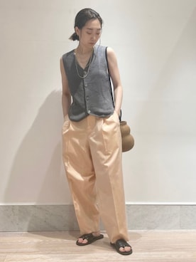 「HAVERSACK（ハバーザック）のアイテム」を使った、Shiotsuki_TOMORROWLANDさん（レディース・157cm）の夏コーディネート