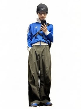 「アイテム（ジャージ）」を使った、しぶさん（メンズ・171cm）の冬コーディネート