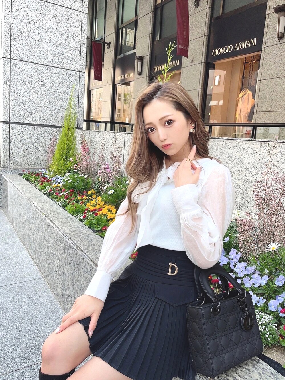 「Darlingcoco、オトナカジュアル、お出かけコーデ、おしゃれさんと繋がりたい、低身長コーデ、低身長、ママコーデ、ママファッション、ママ、低身長ママ、低身長ママコーデ、モノトーン、シンプルコーデ、低身長女子」｜「Darlingcocoのアイテム（スカート、ブラック系）」を使った、ダーリンココさん（レディース・152cm）の夏コーディネートの1枚目の写真