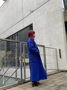 UN3D.（アンスリード）の「アシメカラーウールコート（その他