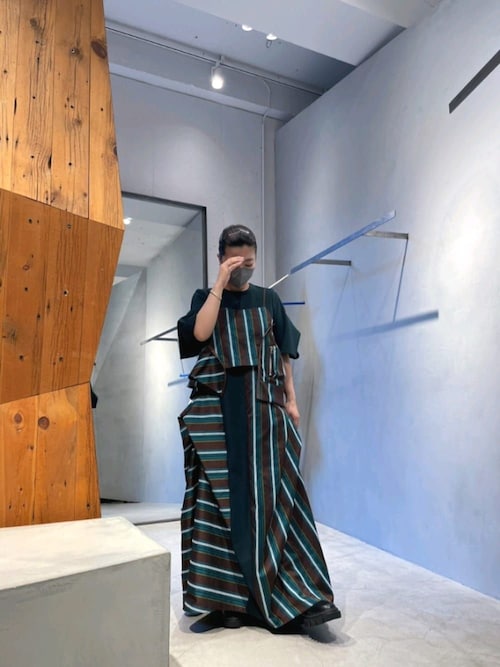 UN3D.マルチストライプキャミソール 36 UN3D．MISAKIさんの