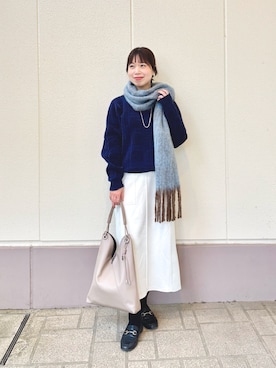 「NOLLEY'S LIGHT（ノーリーズライト）のアイテム」を使った、すずき ちかさん（レディース・161cm）の冬コーディネート