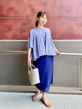 「タイトスカートコーデ」｜すずき ちかさん（レディース・161cm）の夏コーディネート