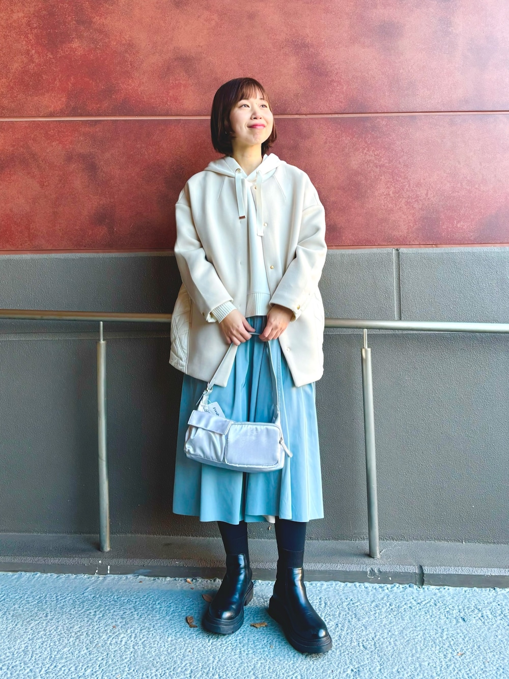 MICO COULIER（ミコクリエ）の「ダンボールニット高密度タフタ切替