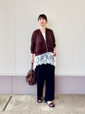 すずき ちかさん（レディース・161cm）の夏コーディネート