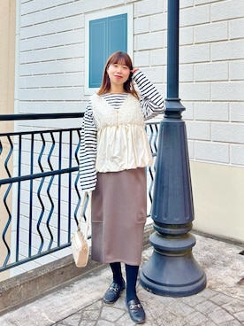 すずき ちかさん（レディース・161cm）の冬コーディネート