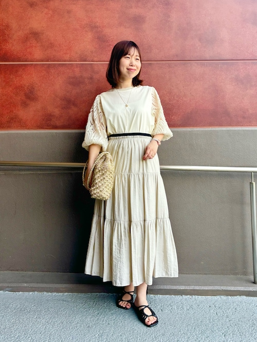 セール】ウォッシャブル割繊ティアードスカート（スカート）｜NOLLEY'S