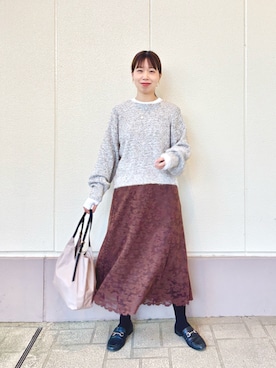 すずき ちかさん（レディース・161cm）の冬コーディネート