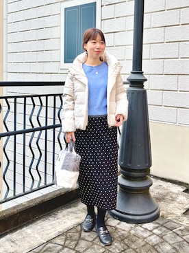 すずき ちかさん（レディース・161cm）の冬コーディネート