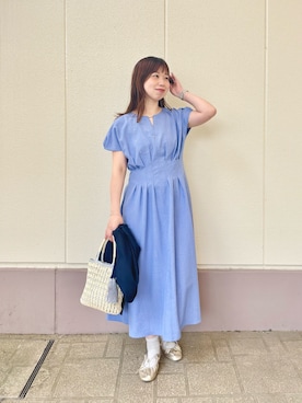 「MICO COULIER（ミコクリエ）のアイテム」を使った、すずき ちかさん（レディース・161cm）の春コーディネート