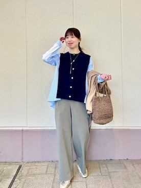 「NOLLEY’S（ノーリーズ）のアイテム」を使った、すずき ちかさん（レディース・161cm）の冬コーディネート