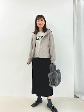 すずき ちかさん（レディース・161cm）の冬コーディネート