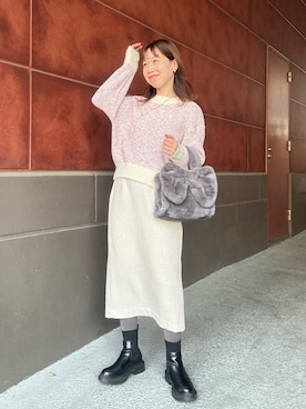 すずき ちかさん（レディース・161cm）の冬コーディネート