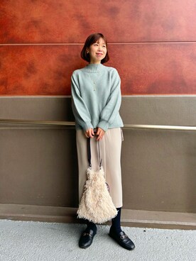 すずき ちかさん（レディース・161cm）の冬コーディネート