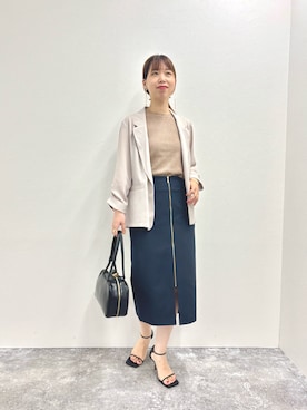 「30代コーデ」｜「アイテム（ジャケット/アウター）」を使った、すずき ちかさん（レディース・161cm）の夏コーディネート