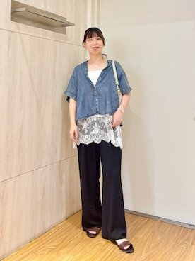 「NOLLEY’S（ノーリーズ）のアイテム」を使った、すずき ちかさん（レディース・161cm）の夏コーディネート